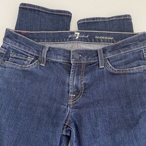 7 For All Mankind Women's Jeans Blue 29 x32  Roxanne Slim Low Rise Stretch Denim